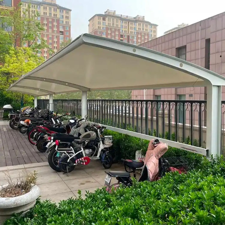 中卫膜结构电动车棚